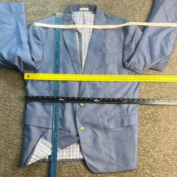 Elegant Blue Suit Set with Notch Lapel